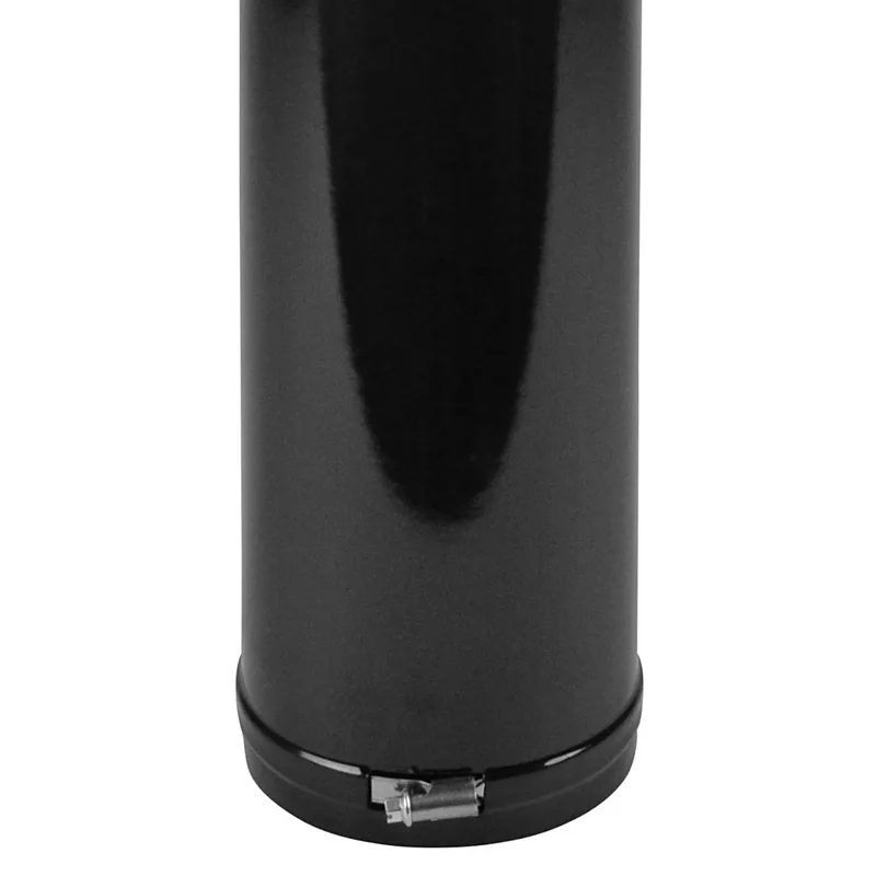 Tube de fumée / Tuyau de poêle émaillé 150 mm - Tube télescopique noir