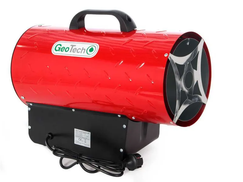 Générateur d'air chaud à gaz GeoTech GH 3300 F - démarrage piézoélectrique manuel
