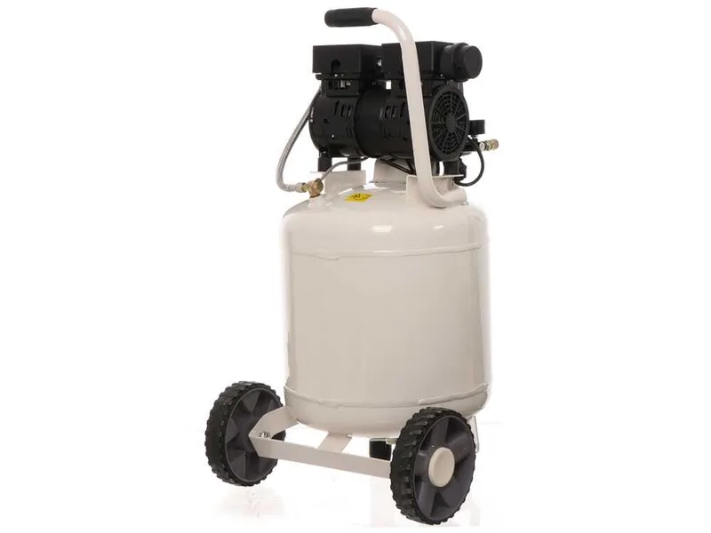 BlackStone V-SBC50-10 - Compresseur d'air silencieux oilless - Moteur 1 CV - 50 L Vertical