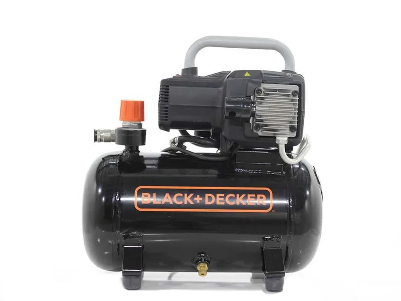 Black & Decker BD195 12 NK - Compresseur d'air électrique portatif monophasé, oil-less - Moteur 1.5 CV - 12 L