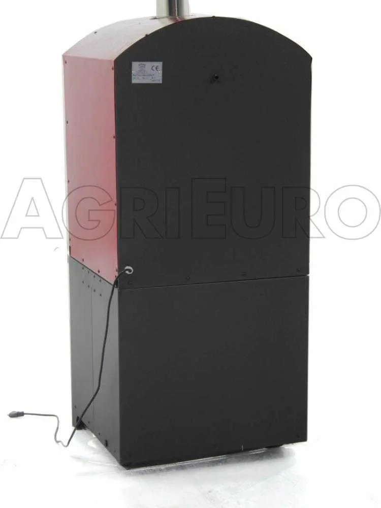 AgriEuro Minimus 50 Mini EXT - Four à pizza à bois en acier d'extérieur - Toit rouge