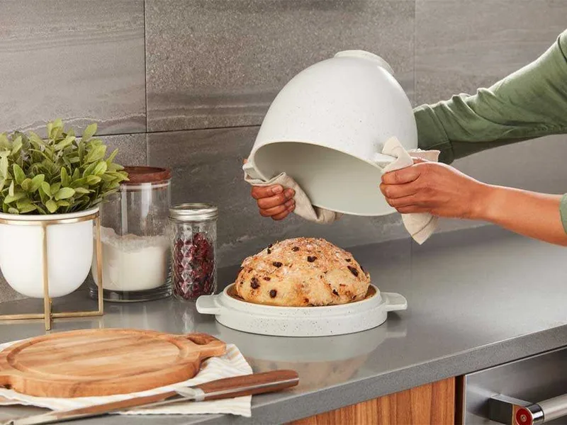 KitchenAid 5KSM2CB5BGS - Bol à pain avec couvercle