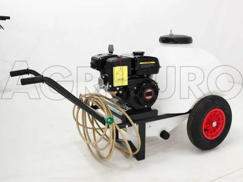 Groupe motopompe Comet MP 30 - Loncin G 200 F - et chariot avec cuve 120 L