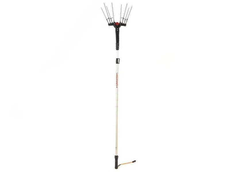 Castellari Vertigo L 12V - Peigne vibreur électrique à batterie de type automobile avec câble inclus - Perche aluminium télescopique 240/320 cm