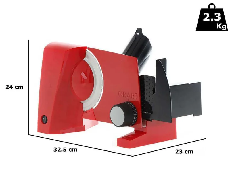 Trancheuse avec lame de 170 mm graef sks 100 twin Rouge - 2 lames