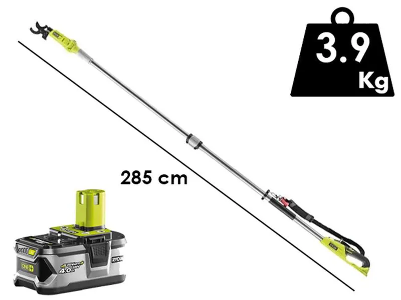 Échenilloir à batterie RYOBI RY18PLA-0 - 18V - 4Ah - Diamètre de coupe 32 mm