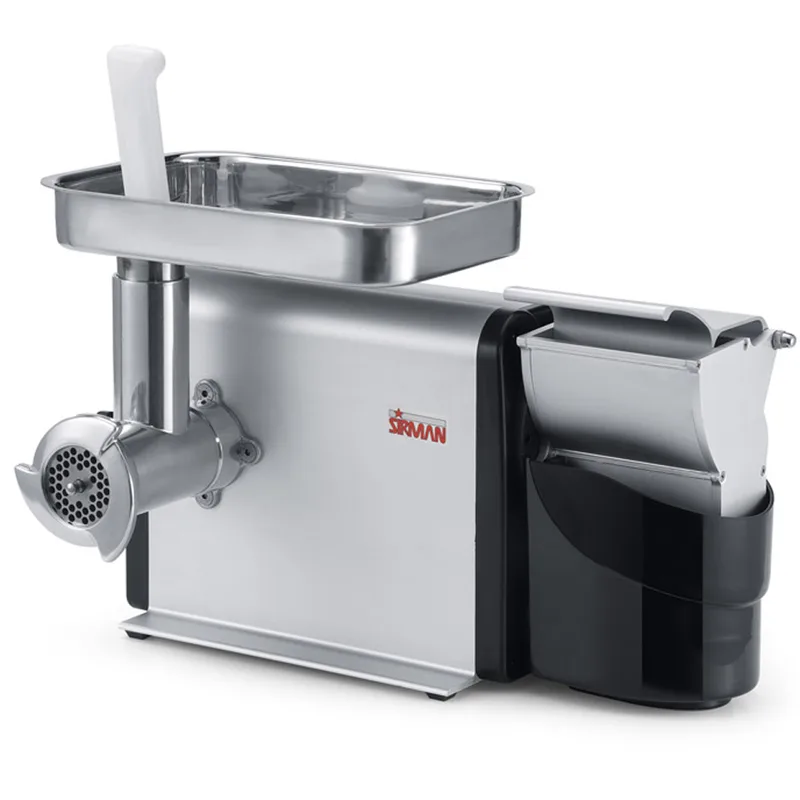 Sirman TCG 12 M.I. Denver - Hachoir à viande électrique - Râpe intégrée - Bouche en acier inox