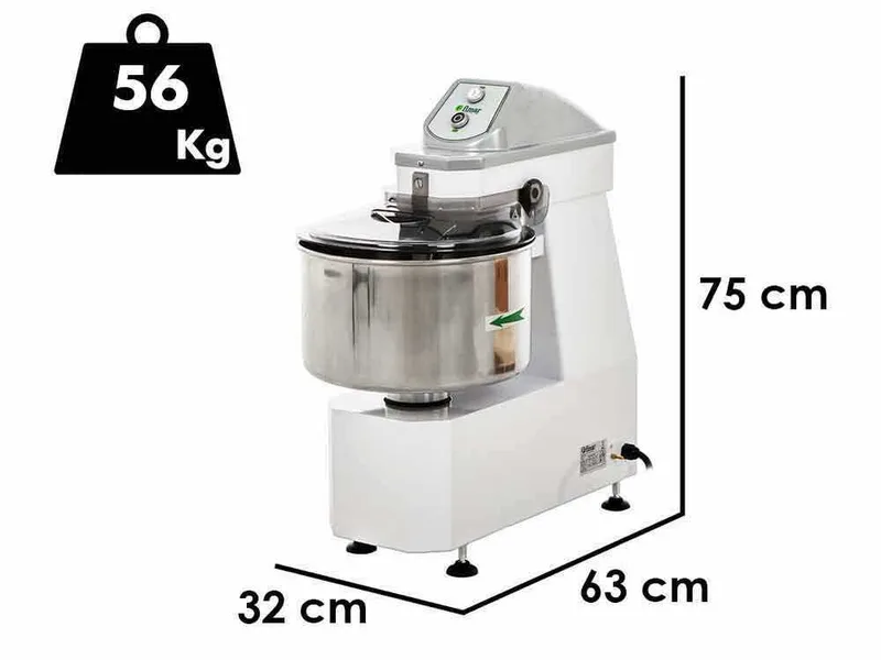 Fimar 12SB - Pétrin à spirale - Capacité de pâte - 12 Kg