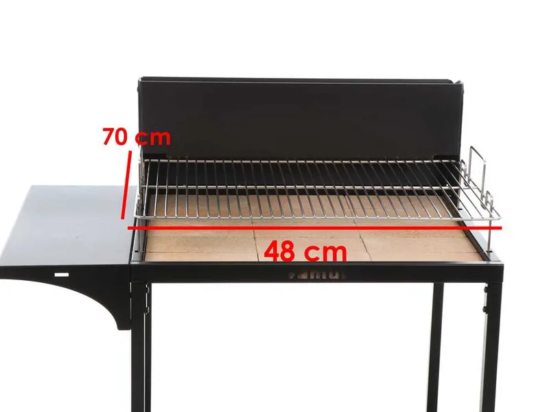 Famur BK7 Superior - Barbecue à bois et charbon