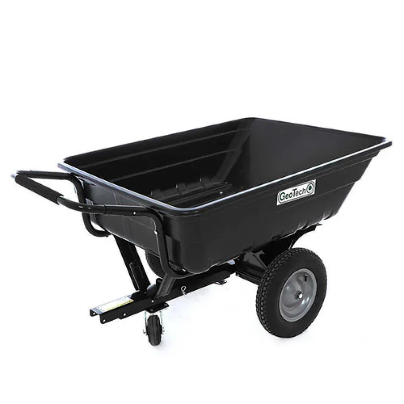 Remorque tractée pour autoportée GeoTech TC3080PL - remorque avec benne en plastique - 121x93 (h 29 cm)