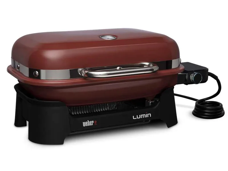 Weber Lumin Compact Red - Barbecue électrique portable