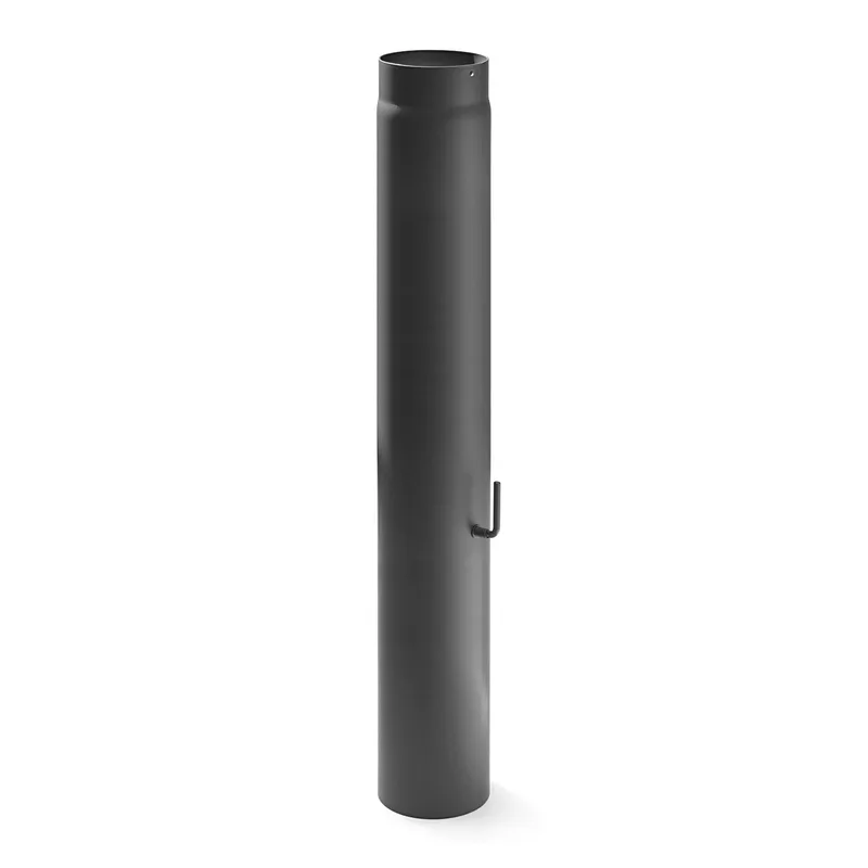 Raik Basic régulation de tirage 160 mm gris fonte L: 1000 mm pour tuyau de fumée / conduit de fumée