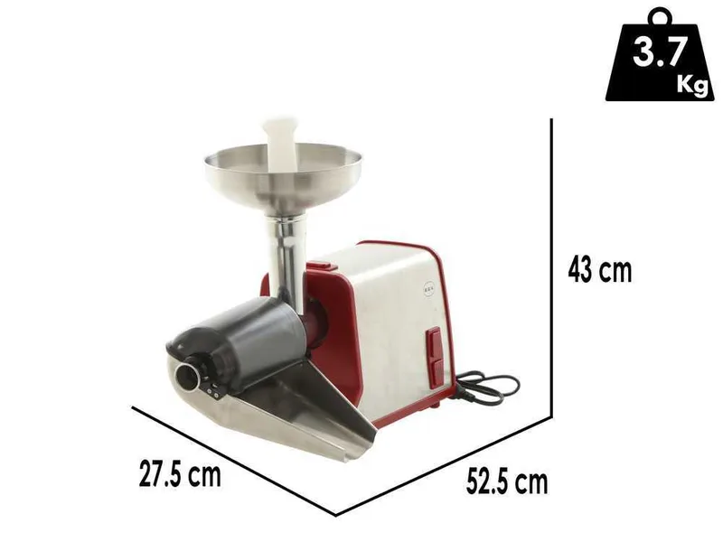 R.G.V. New Pommi Junior - Presse-tomates avec moteur électrique 400 W - 220 V