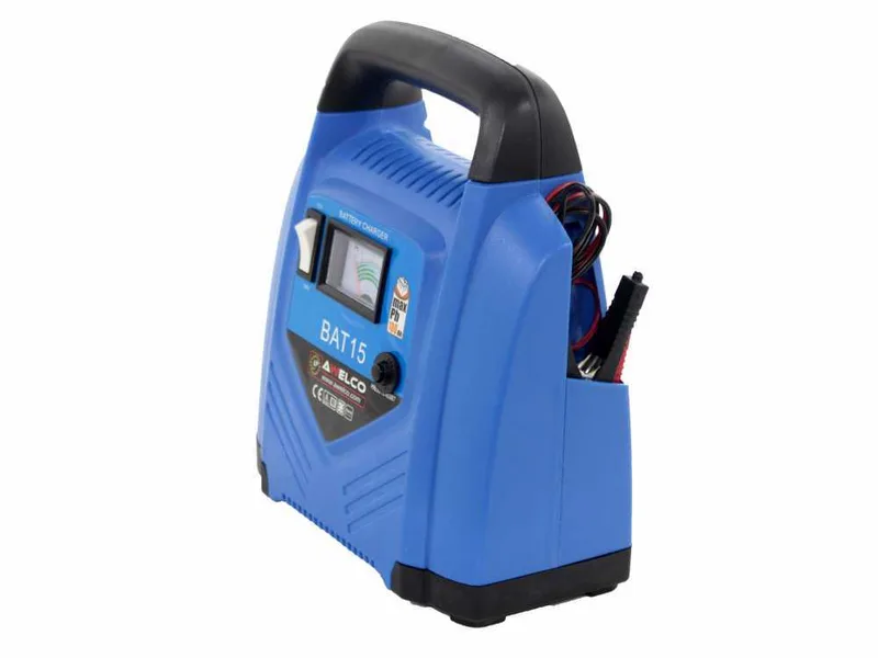 Awelco BAT 15 - Chargeur de voiture portable - alimentation monophasée - batteries 12/24V