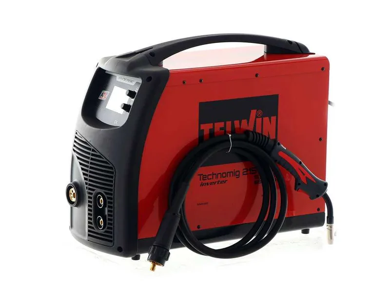 Telwin Technomig 215 Dual Synergic - Poste à souder inverter multiprocessus - gaz/no gaz-mig-mag, mma et tig
