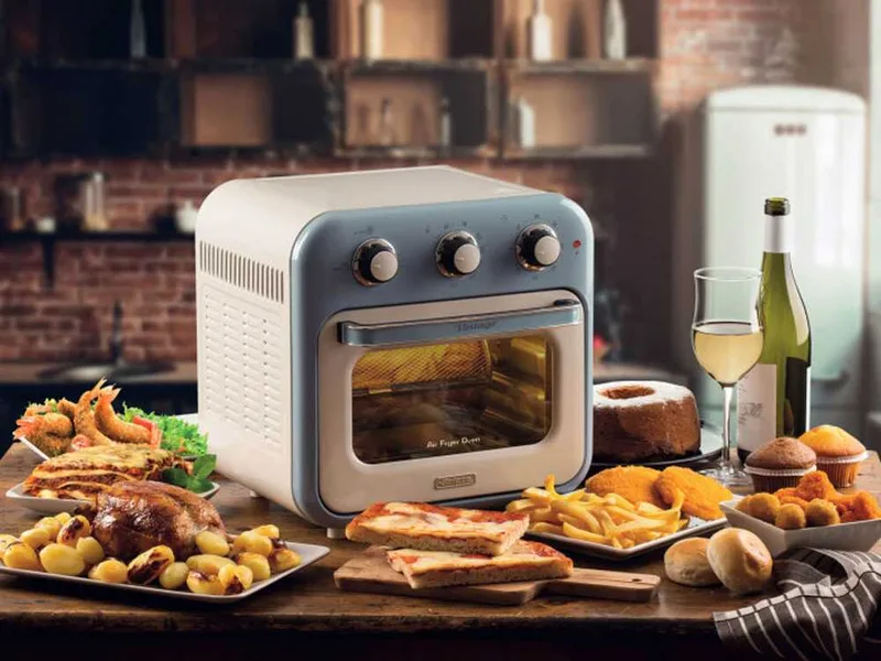 Ariete Vintage Céleste - Friteuse à air et four électrique 16 L