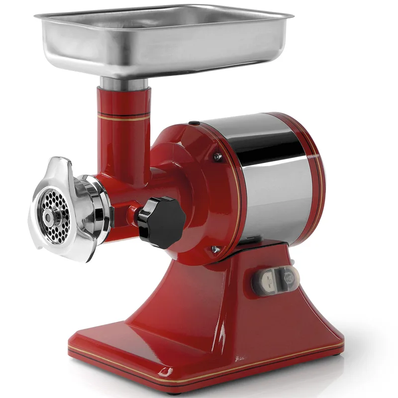 Fama TS12R Retrò - Hachoir à viande électrique - Groupe de hachage en acier inox - 230V