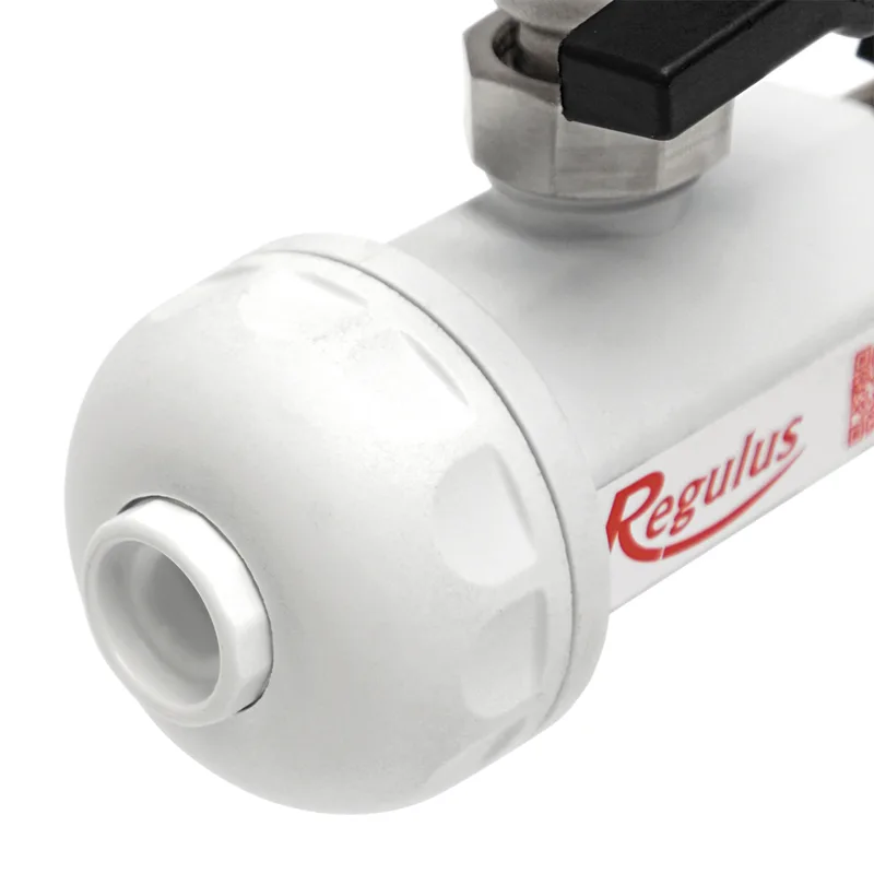 Regulus 3/4" Filtre magnétique PK, filtre composé d'un réservoir, d'un aimant et de vannes à bille pour chaudière à gaz