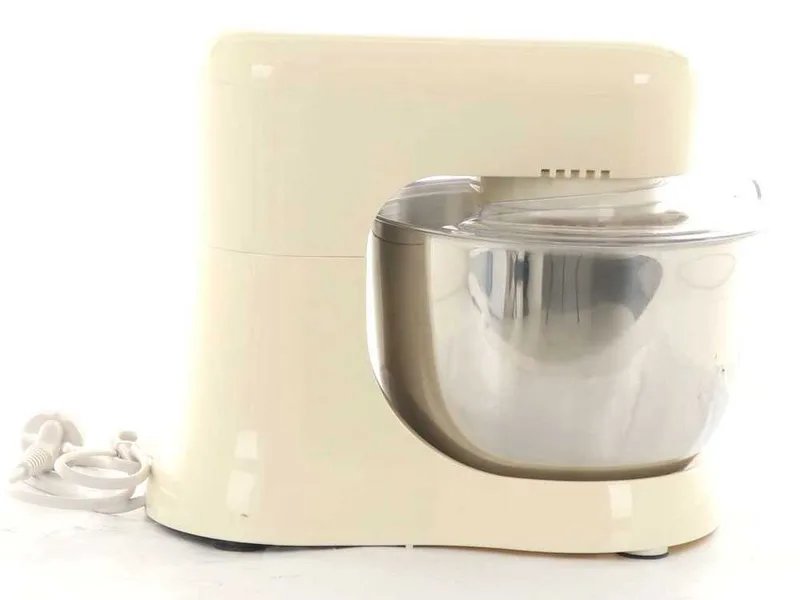 BEPER - Batteur mélangeur planétaire - Cuve de 4,5L en acier inox - 3 crochets inclus - 1000W