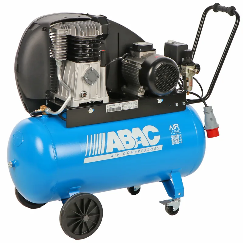 Abac EXP A39B 90 CT3 - Compresseur d'air électrique triphasé à courroie - Moteur 3 CV - 90 L