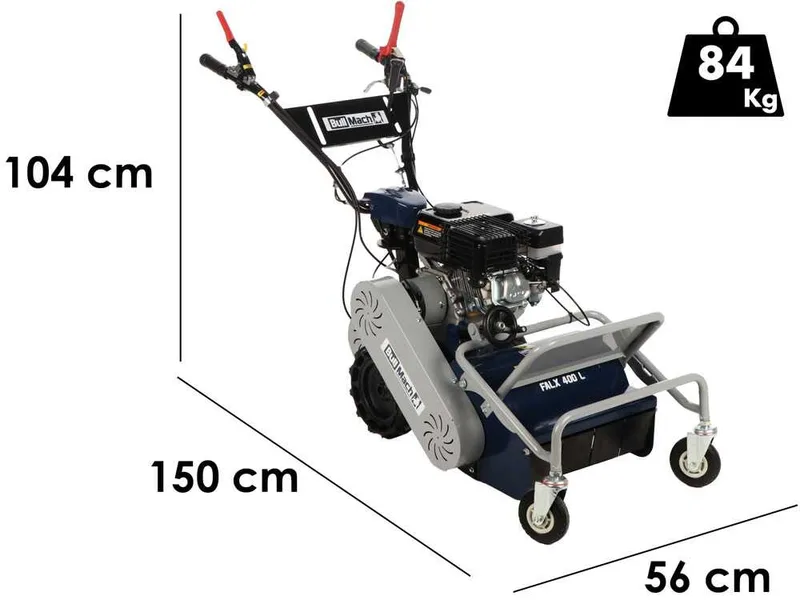 BullMach FALX 400 L - Tondeuse débroussailleuse à couteaux - Loncin G200F