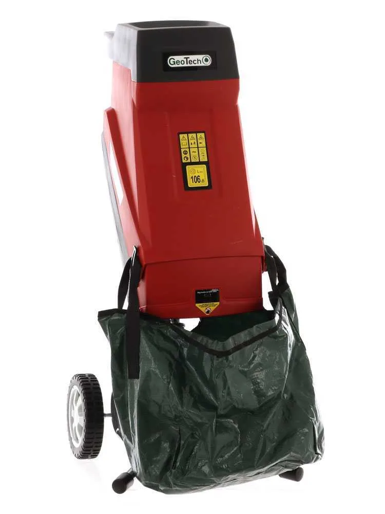 GeoTech ES 2450 BLADES - Broyeur électrique - Couteaux réversibles et sac