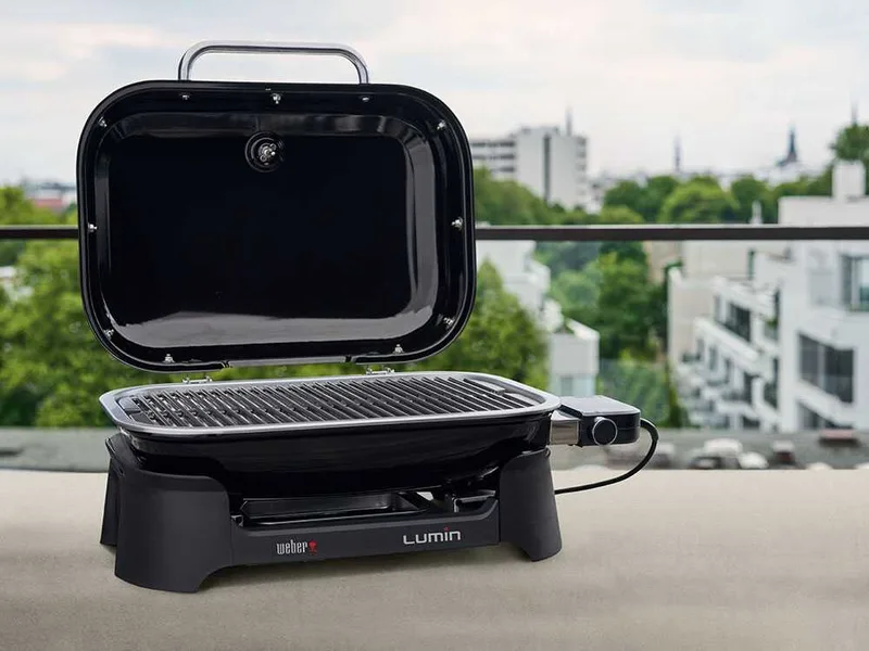 Weber Lumin Black - Barbecue électrique portable