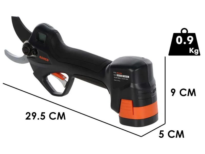 Bahco BCL235 - Sécateur à batterie - 2x 14.4V 2,5 Ah - Diamètre de coupe 35 mm