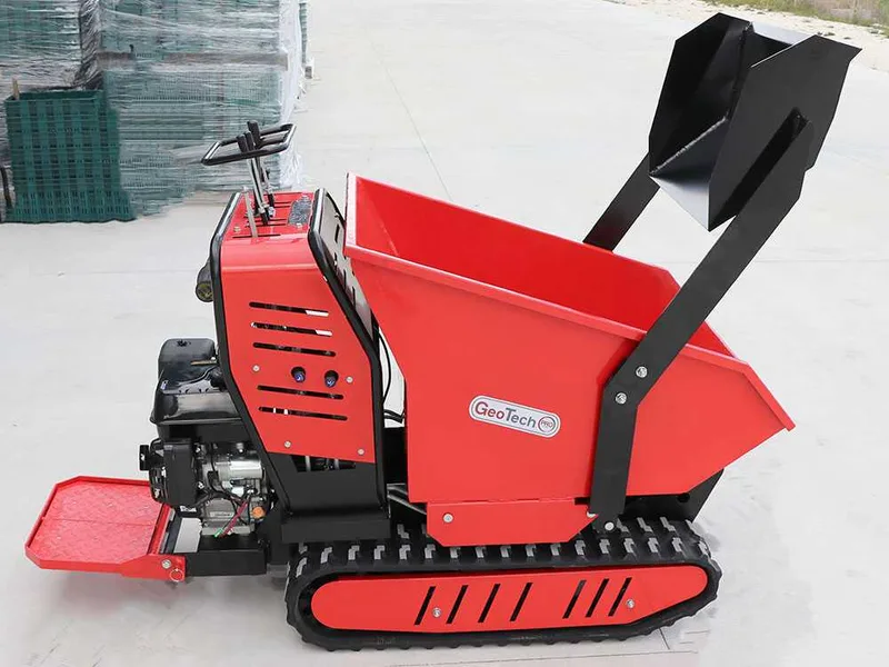 Brouette à chenilles GeoTech Pro Geoporter 550 DHS Hydro - benne dumper hydraulique 500 kg