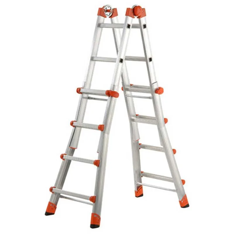 Gierre Peppina AL020DS - 2x8 marches, 4.70 m - Échelle télescopique en aluminium