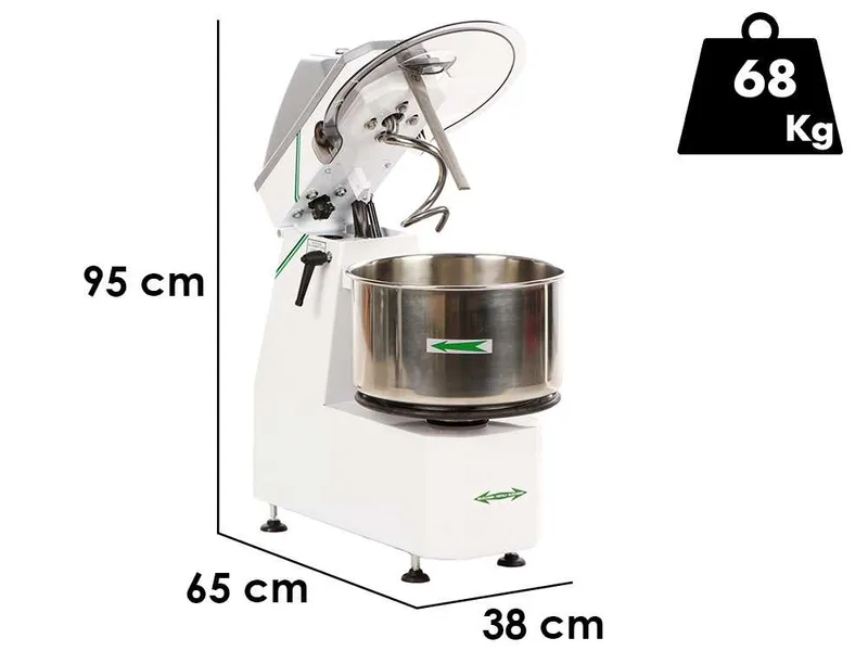 Fimar 18 SR - Pétrin à spirale à tête relevable