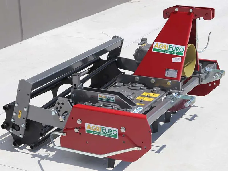 Herse rotative RF130 - largeur de travail 130 cm -12 lames Série légère - Rouleau à cage