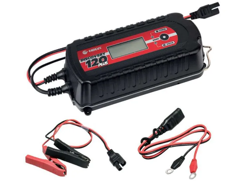Helvi Discovery 120 Plus - Chargeur de batterie et mainteneur de charge automatique - 12/24V