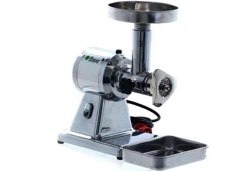 Fimar TC12S - Hachoir à viande électrique - 400V - 1CV - Groupe de hachage en aluminium - Sans inverseur de marche