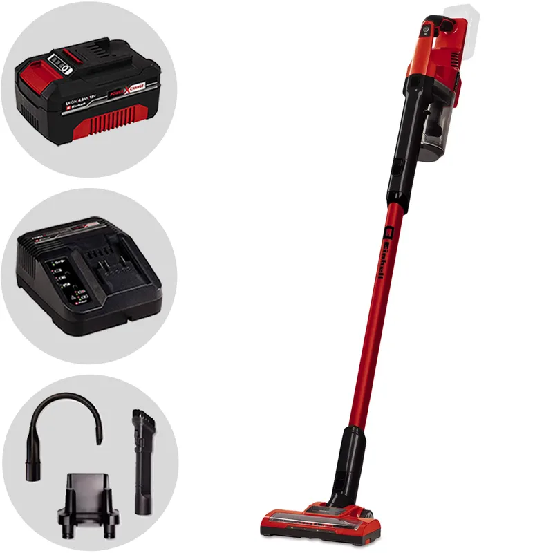 Einhell TE-SV 18 Li - Aspirateur - Balai à batterie - 2 en 1 - 18 V/4 Ah