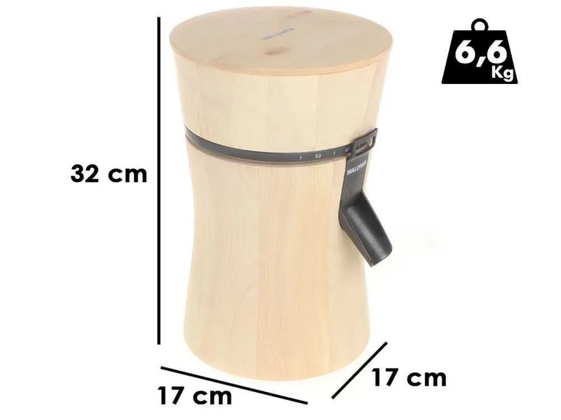 Waldner Mona - Moulin à farine en pin avec meules en pierre - 400W