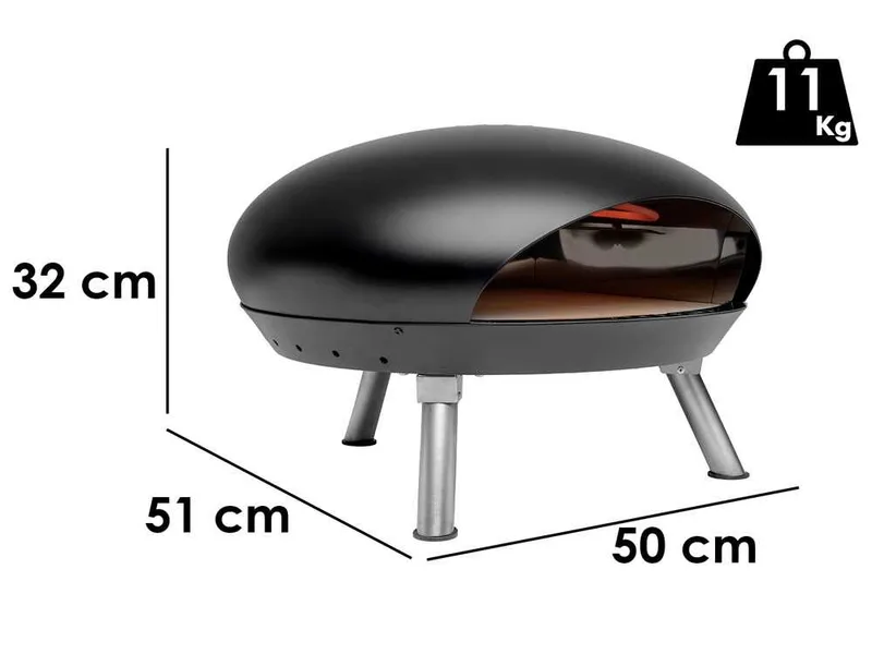 Clementi Crosti - Four à pizza électrique - 1300 W