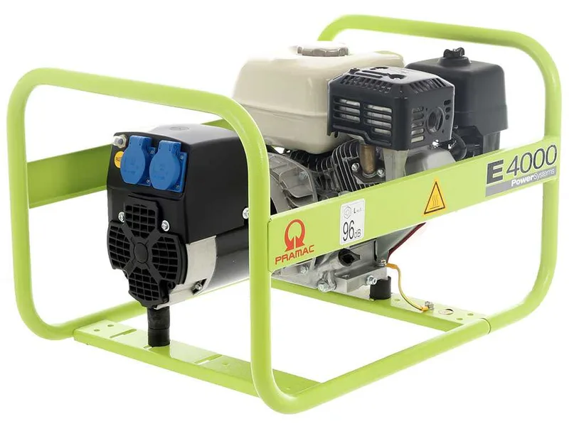 Pramac E 4000 - Groupe électrogène 3 KW monophasé à essence - avec moteur Honda GX 200