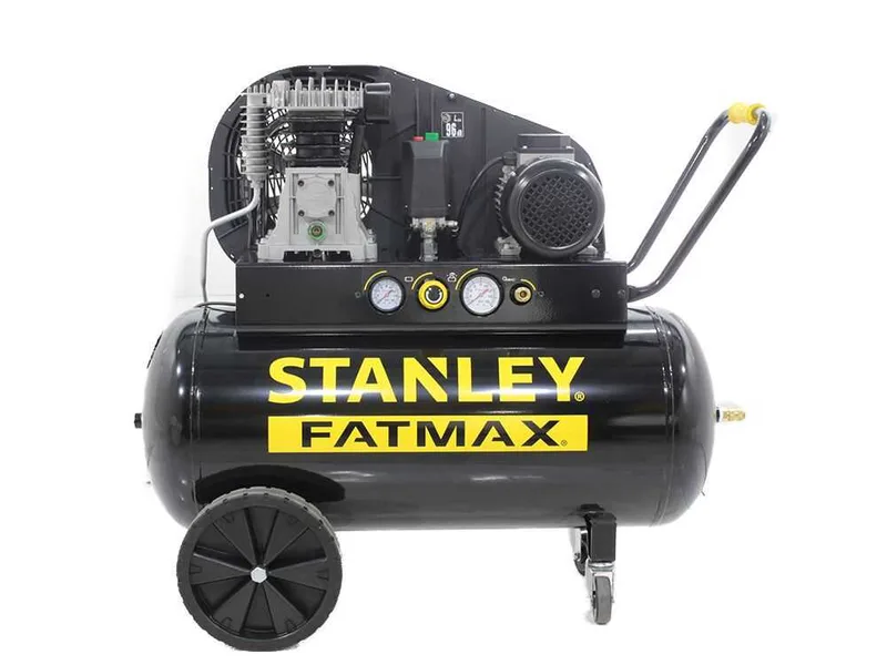 Stanley Fatmax B 350/10/100 T - Compresseur d'air électrique triphasé à courroie - Moteur 3 CV - 100 L
