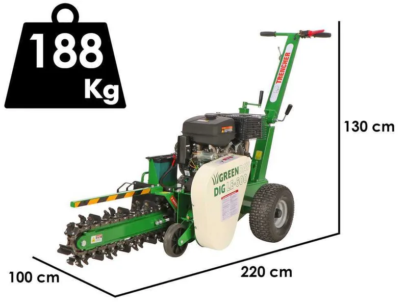 GreenBay DIG LE-600 - Trancheuse de sol thermique - Loncin G420F