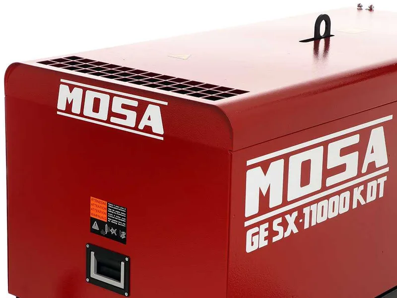 MOSA GE SX-11000 KDT - Groupe électrogène insonorisé 8.8 kW - Continu 8 kW Triphasé - Moteur Kohler KDW702