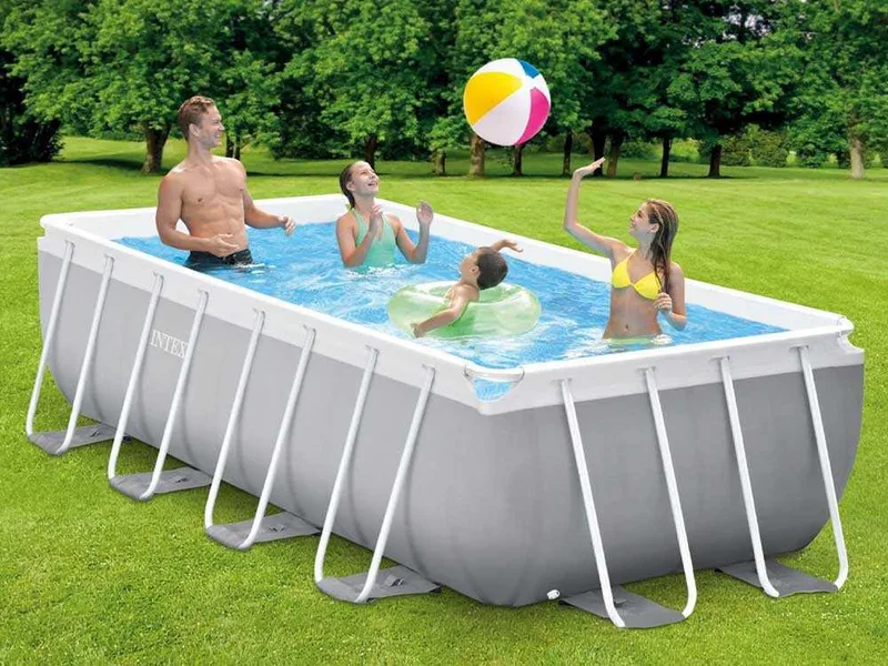 Intex Prisma Frame 26790NP - 400x200x122 cm - Piscine hors-sol + Épurateur et échelle