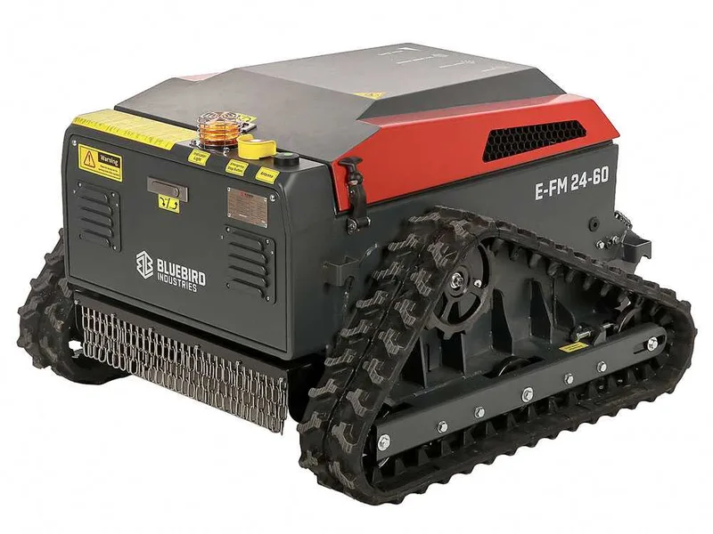 Blue Bird E-FM 24-60 - Robot débroussailleur à chenilles à batterie - 80 V/50 Ah - Radiocommandé