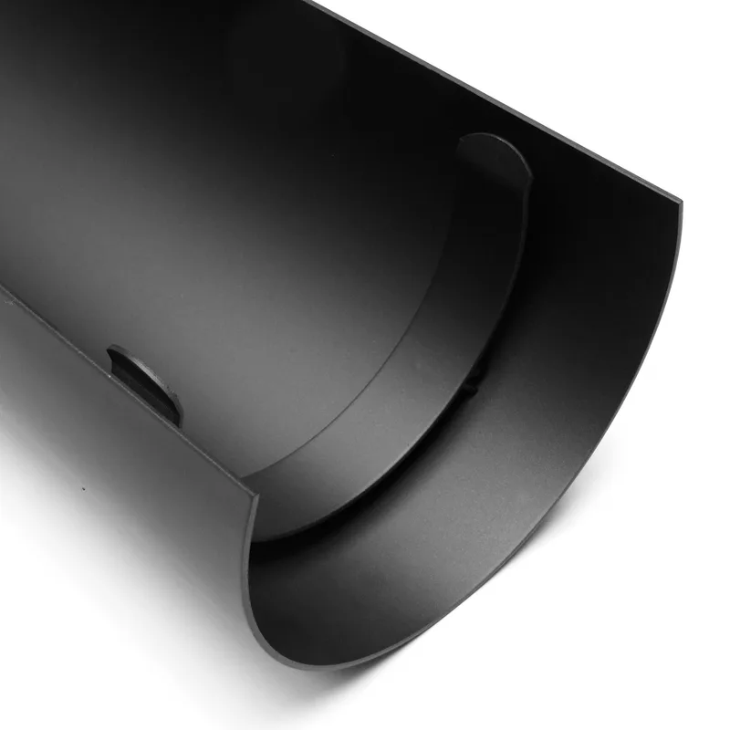 Thermoschild 160mm noir tuyau de fumée L: 460mm pour tuyau de fumée / conduit de fumée