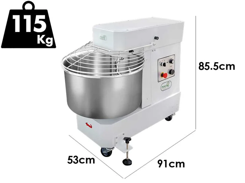 Famag IM 50/230 10 vitesses HH - Pétrin à spirale 50 kg à haut niveau d'hydratation