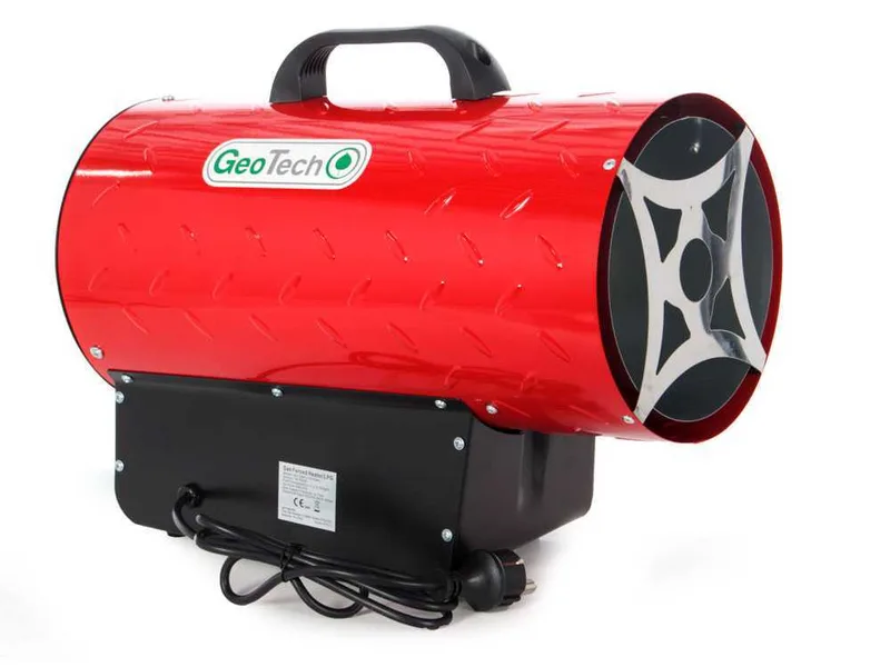 Générateur d'air chaud à gaz GeoTech GH 3300 F - démarrage piézoélectrique manuel