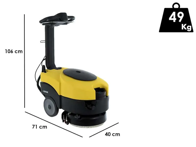Lavor L1 36E - Autolaveuse électrique 3 en 1 : lave, sèche et aspire