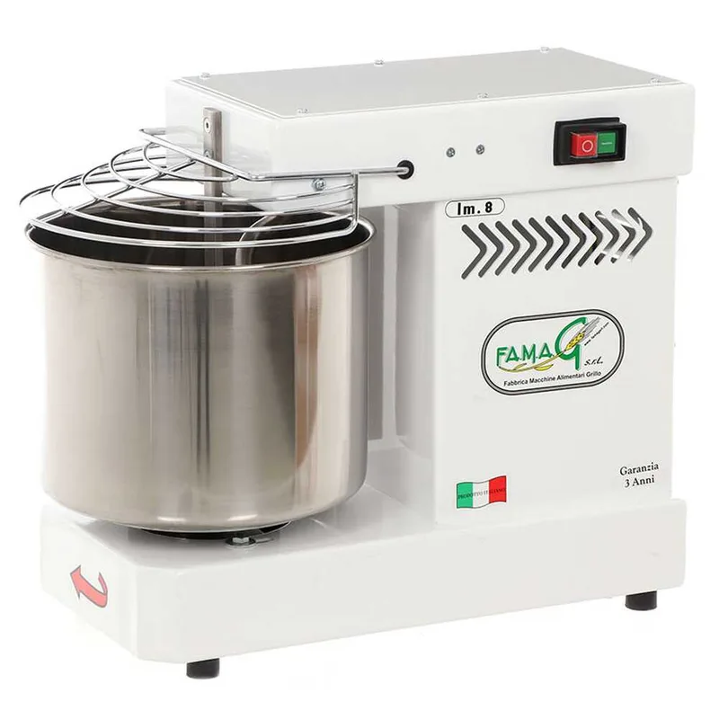 Pétrin à spirale Famag IM 8 électrique moteur monophasé – 8KG - 10L