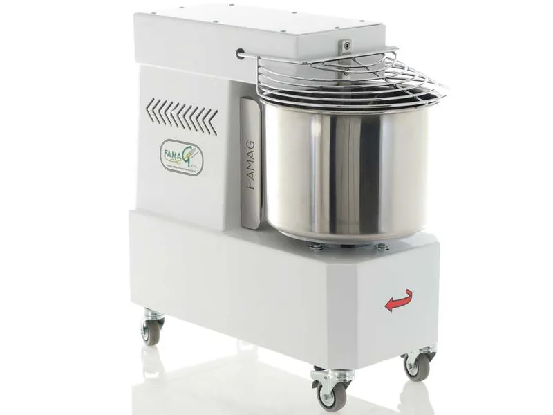 Pétrin à spirale Famag Grilletta IM15 S 10 vitesses - Haut niveau d'hydratation - Capacité de la cuve 15 Kg 19 L