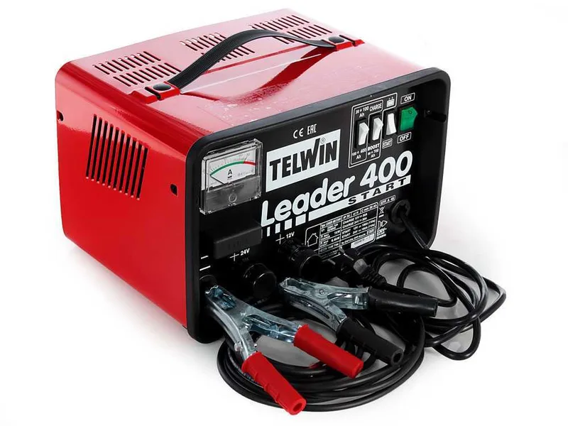 Telwin Leader 400 Start - Chargeur de voiture et démarreur - batteries humides/démarrage-arrêt 12/24V